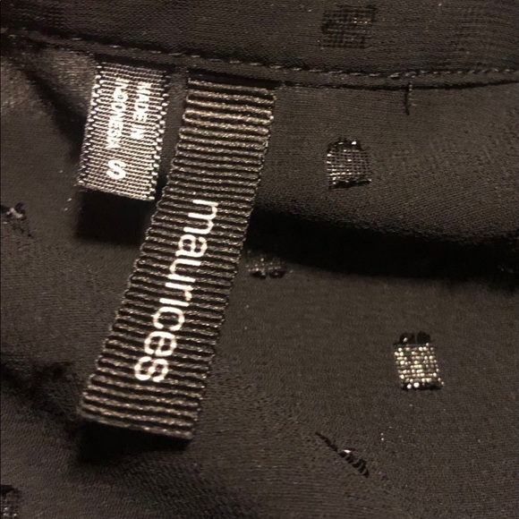 Maurices Deep Vneck black blouse - Picture 9 of 10